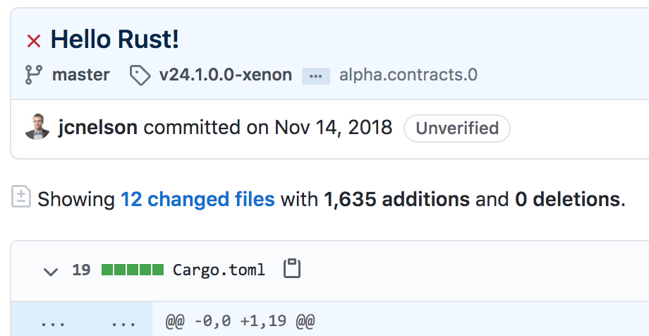 First Stacks 2.0 commit in Nov 2018! Stacks 2.0 is a new blockchain implementation in Rust.